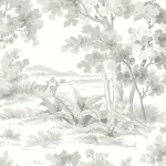 COUNTRYSIDE MORNING - GREY Schumacher Wallpaper | Wallpaper COUNTRYSIDE MORNING GREY Schumacher Wallpaper wallpaper - SKU 7677
