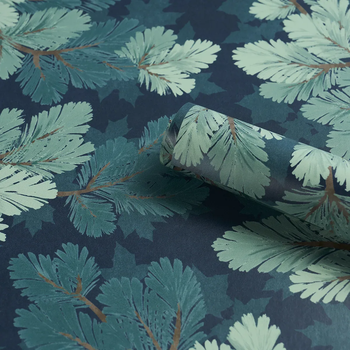 COVEY HEDGE MIDNIGHT Schumacher Wallpaper wallpaper - SKU 5016070
