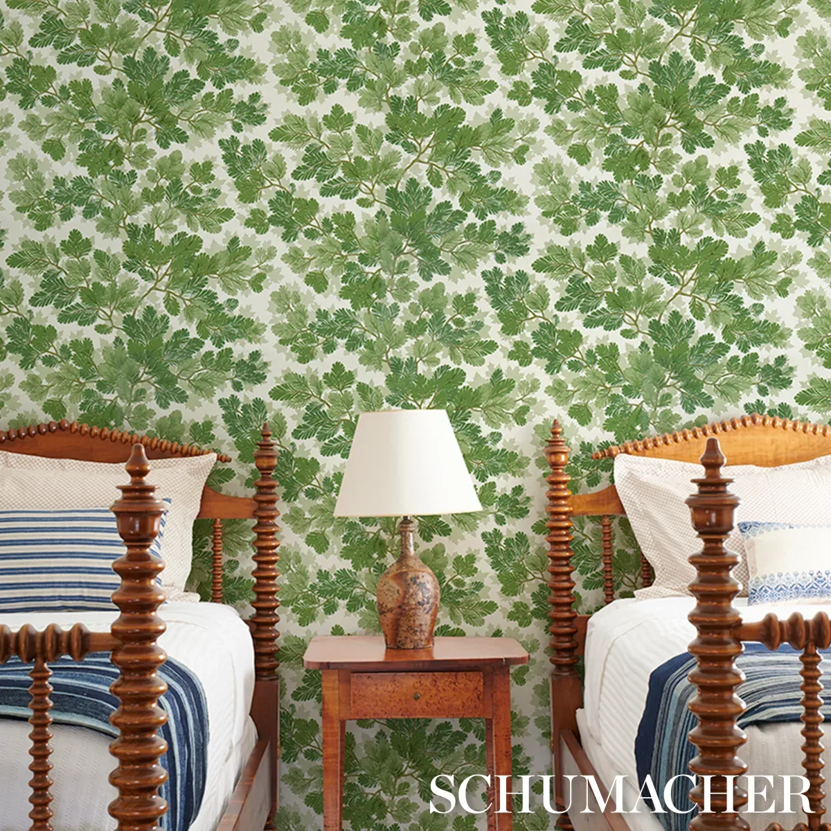 COVEY HEDGE SAGE Schumacher Wallpaper wallpaper - SKU 5016072