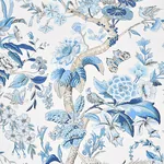 CRANLEY GARDEN - BLUE Schumacher Wallpaper | Wallpaper Twins CRANLEY GARDEN BLUE Schumacher Wallpaper wallpaper - SKU 5011720