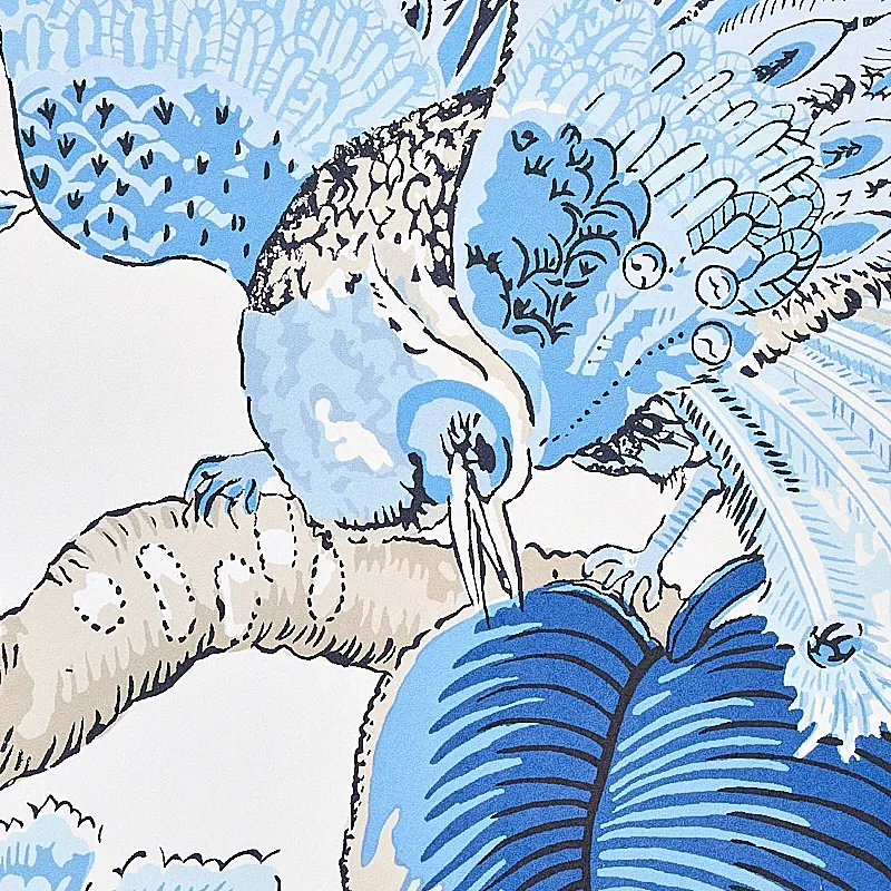 CRANLEY GARDEN - BLUE Schumacher Wallpaper | Wallpaper Twins CRANLEY GARDEN BLUE Schumacher Wallpaper wallpaper - SKU 5011720