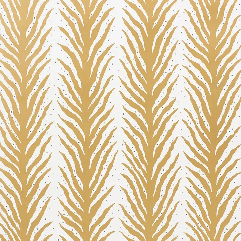 CREEPING FERN GOLD Schumacher Wallpaper wallpaper - SKU 5009453