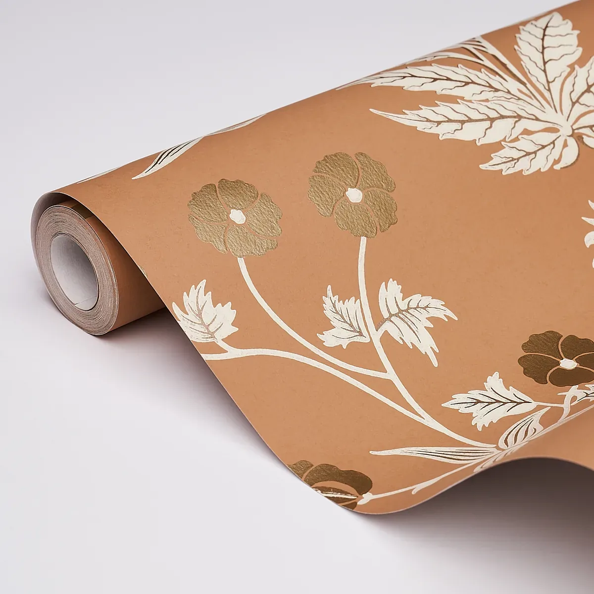 CULPEPER - OX ORANGE Schumacher Wallpaper | Wallpaper Twins CULPEPER OX ORANGE Schumacher Wallpaper wallpaper - SKU 5015090