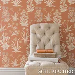 CULPEPER - OX ORANGE Schumacher Wallpaper | Wallpaper Twins CULPEPER OX ORANGE Schumacher Wallpaper wallpaper - SKU 5015090
