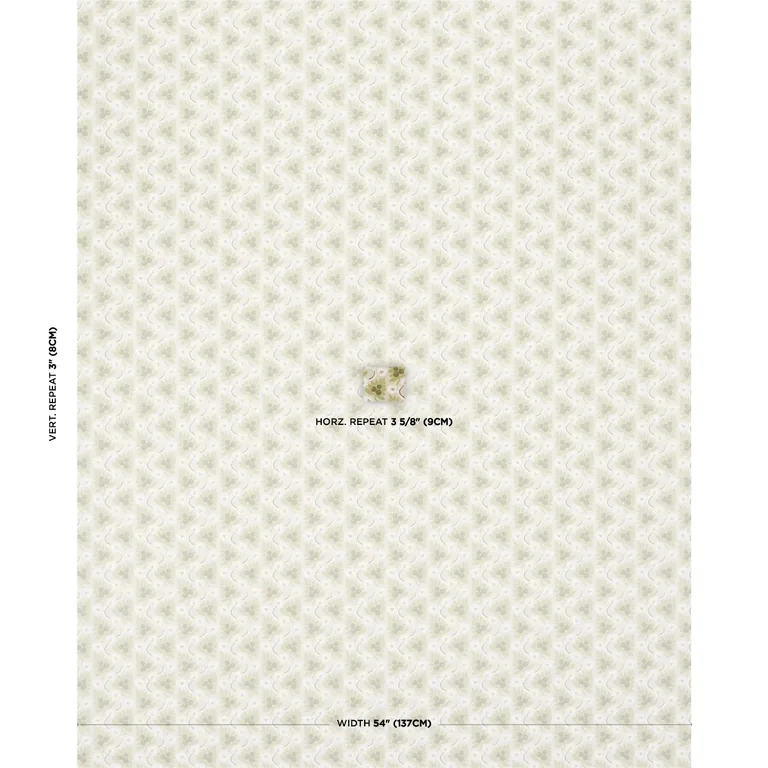 Schumacher CUSTIS ORCHARD wallpaper, color LEAF, SKU 5017341