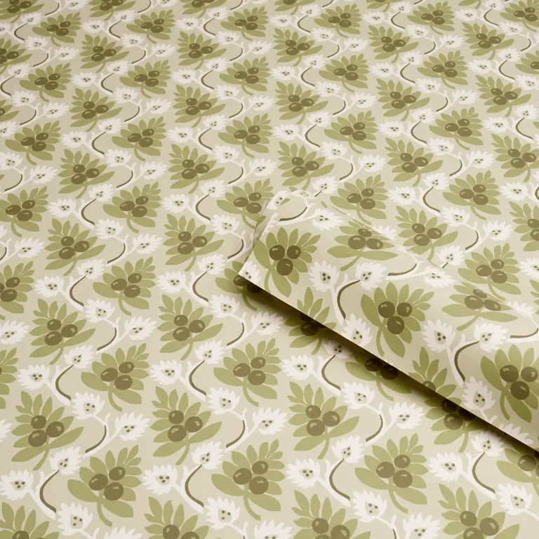 Schumacher CUSTIS ORCHARD wallpaper, color LEAF, SKU 5017341