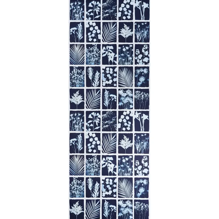 Schumacher CYANOTYPE PANEL wallpaper, color INDIGO, SKU 5013970