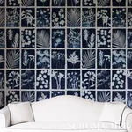 CYANOTYPE PANEL - INDIGO Schumacher Wallpaper | Wallpaper Tw CYANOTYPE PANEL INDIGO Schumacher Wallpaper wallpaper - SKU 5013970