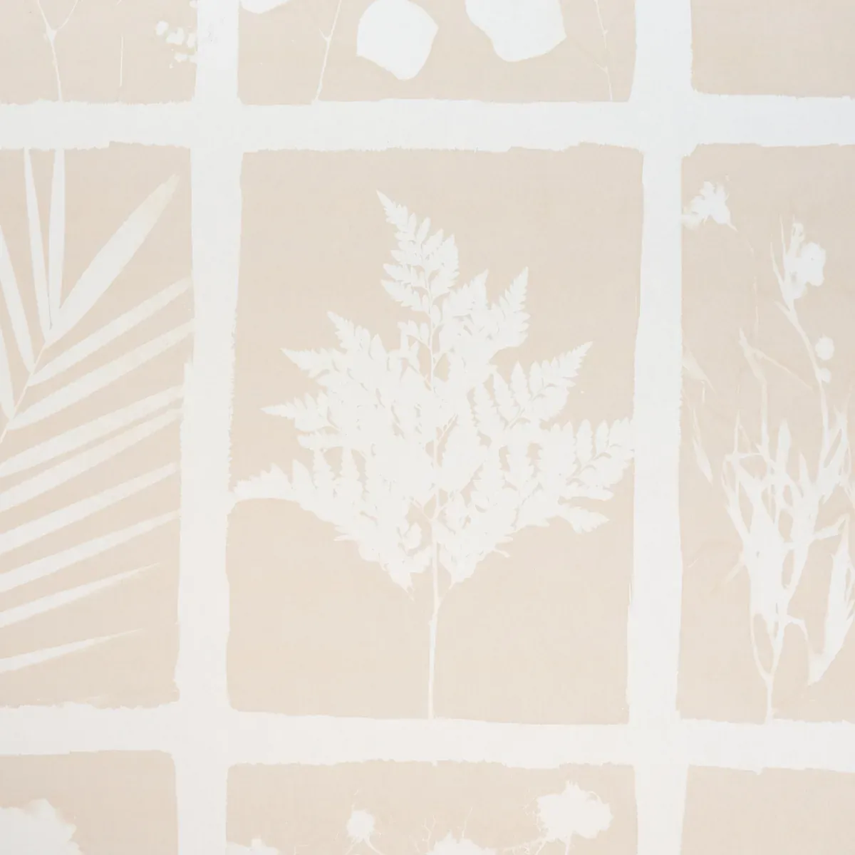 CYANOTYPE PANEL NATURAL Schumacher Wallpaper wallpaper - SKU 5013971