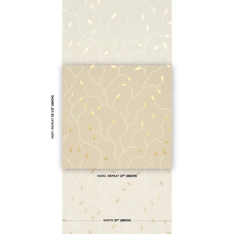 Schumacher CYMBELINE wallpaper, color ALABASTER, SKU 5011384