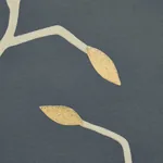CYMBELINE CHARCOAL & GOLD Schumacher Wallpaper wallpaper - SKU 5011382