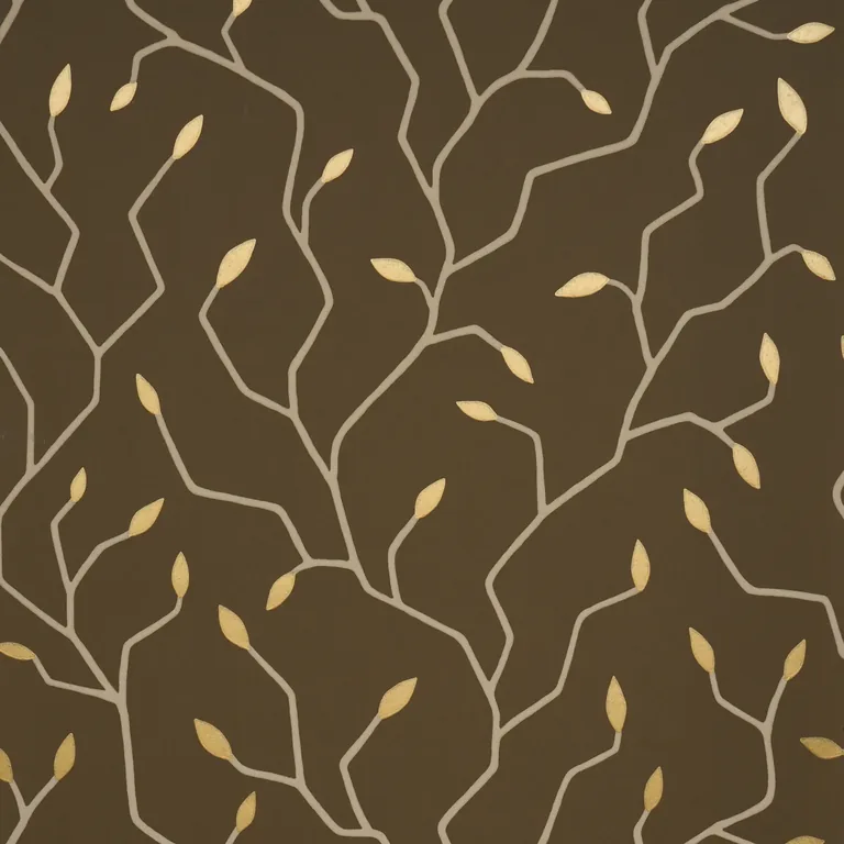 Schumacher CYMBELINE wallpaper, color CHOCOLATE, SKU 5011385
