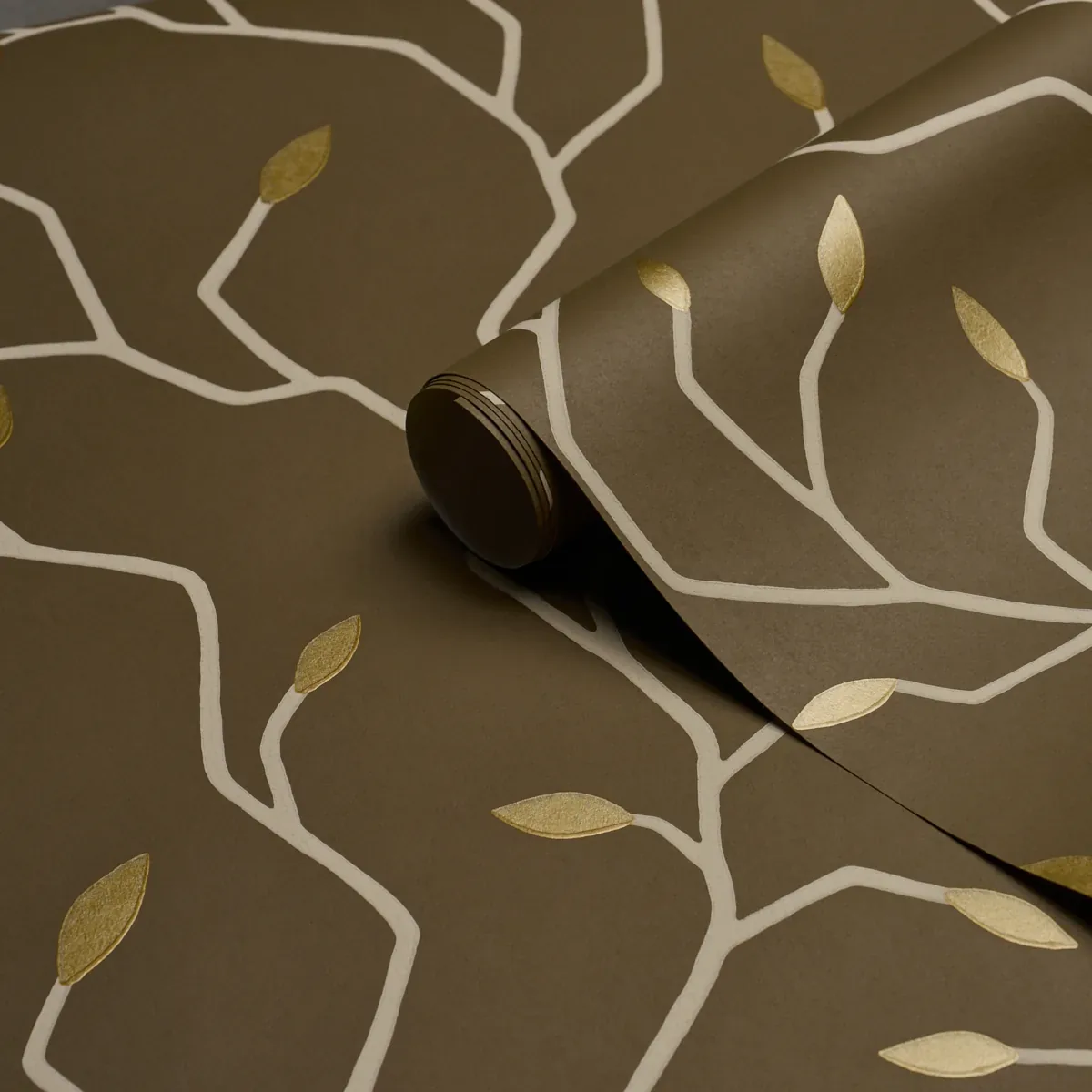 CYMBELINE CHOCOLATE Schumacher Wallpaper wallpaper - SKU 5011385