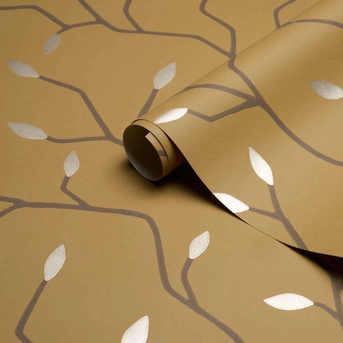 CYMBELINE GOLD Schumacher Wallpaper wallpaper - SKU 5011383
