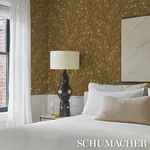 CYMBELINE GOLD Schumacher Wallpaper wallpaper - SKU 5011383