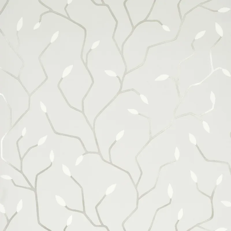CYMBELINE SILVER Schumacher Wallpaper wallpaper - SKU 5011381