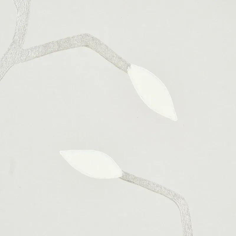CYMBELINE SILVER Schumacher Wallpaper wallpaper - SKU 5011381