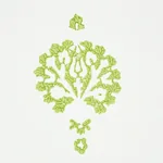 DAHLIA HAND BLOCKED PRINT LEAF Schumacher Wallpaper wallpaper - SKU 5011231