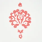 DAHLIA HAND BLOCKED PRINT RED Schumacher Wallpaper wallpaper - SKU 5011232
