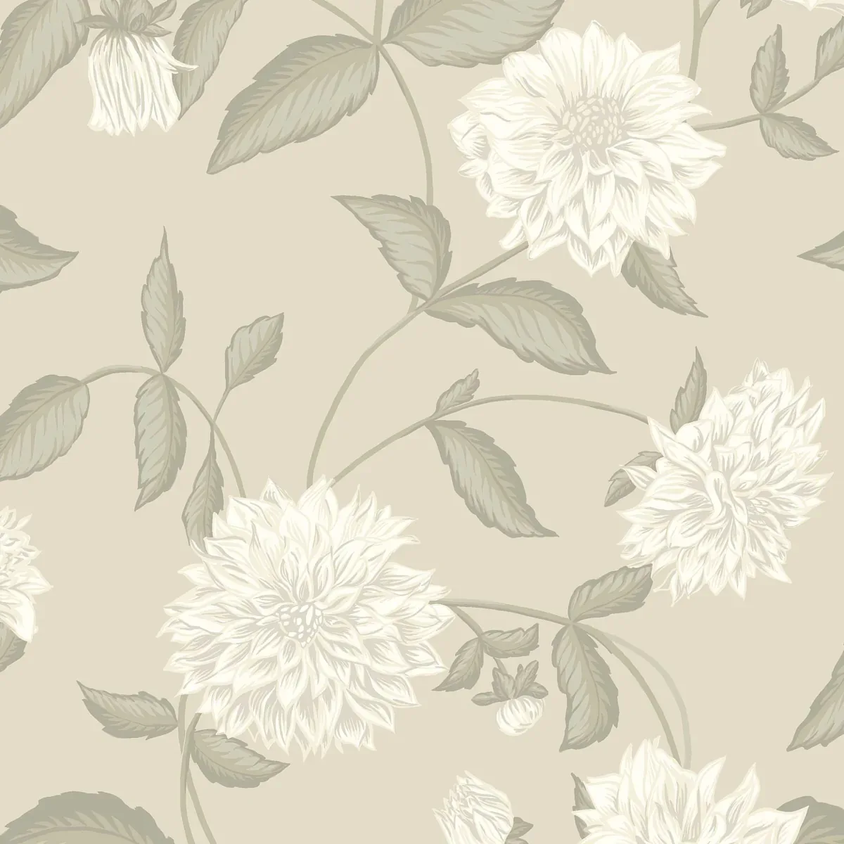 DAHLIADRÖM LEAF Schumacher Wallpaper wallpaper - SKU 5720