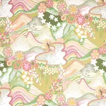 DAISY CHAIN GREEN AND PINK Schumacher Wallpaper wallpaper - SKU 5013551