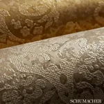 DAMASCO METALLICO GOLD LEAF Schumacher Wallpaper wallpaper - SKU 529911
