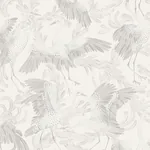 DANCING CRANE - GREY Schumacher Wallpaper | Wallpaper Twins DANCING CRANE GREY Schumacher Wallpaper wallpaper - SKU 3130
