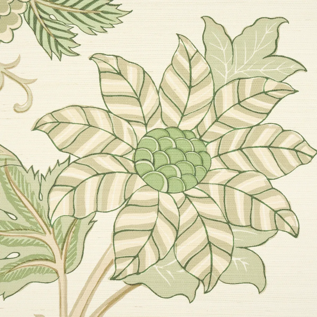 DARSY TREE OF LIFE SISAL PANEL SET - LEAF Schumacher Wallpap DARSY TREE OF LIFE SISAL PANEL SET LEAF Schumacher Wallpaper wallpaper - SKU 5015631
