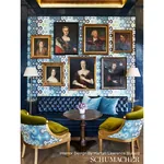 DARYA IKAT SIDEWALL - SKY Schumacher Wallpaper | Wallpaper T DARYA IKAT SIDEWALL SKY Schumacher Wallpaper wallpaper - SKU 5006652