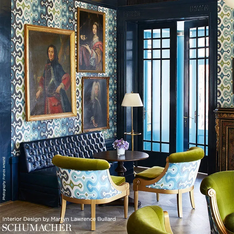DARYA IKAT SIDEWALL room view