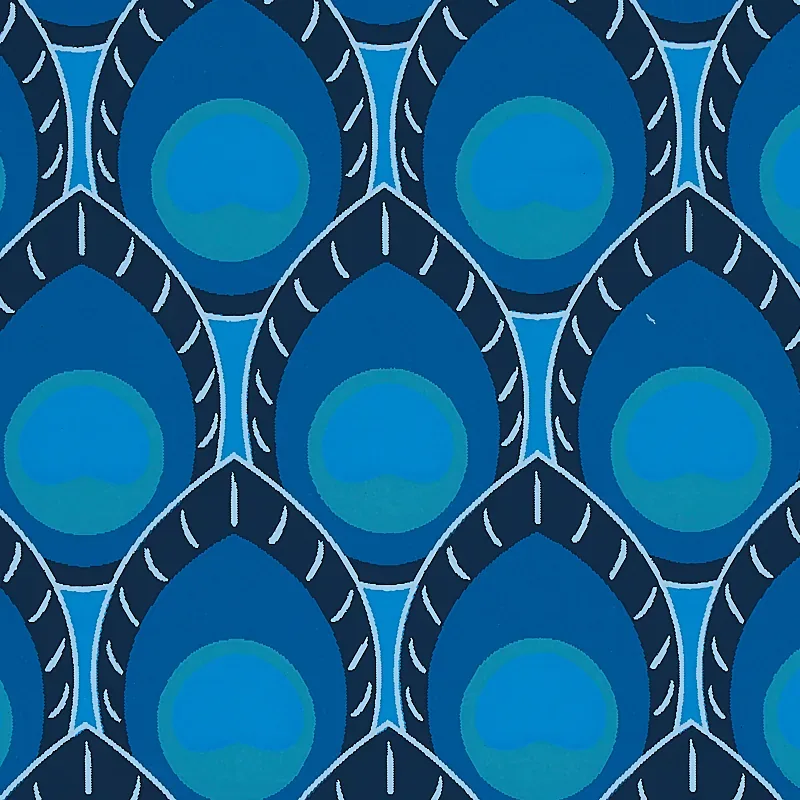 DAWNRIDGE - PEACOCK Schumacher Wallpaper | Wallpaper Twins DAWNRIDGE PEACOCK Schumacher Wallpaper wallpaper - SKU 5012521