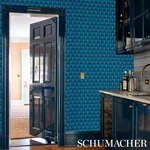 DAWNRIDGE - PEACOCK Schumacher Wallpaper | Wallpaper Twins DAWNRIDGE PEACOCK Schumacher Wallpaper wallpaper - SKU 5012521
