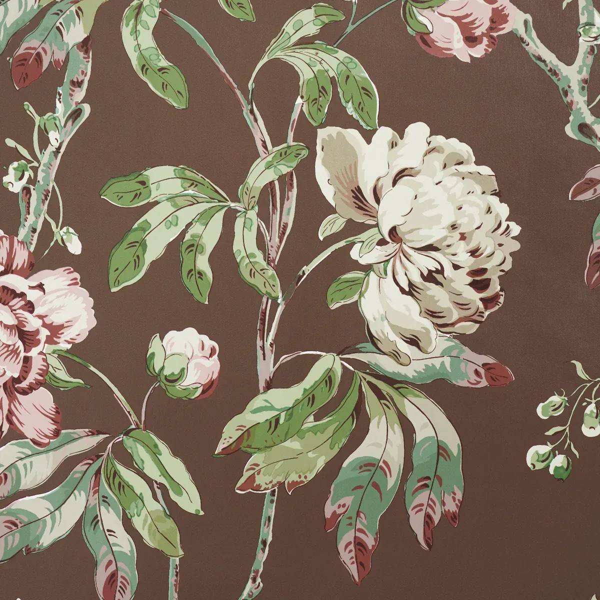 Schumacher DAYDREAM - CHOCOLATE Wallpaper | Buy Online Schumacher DAYDREAM wallpaper