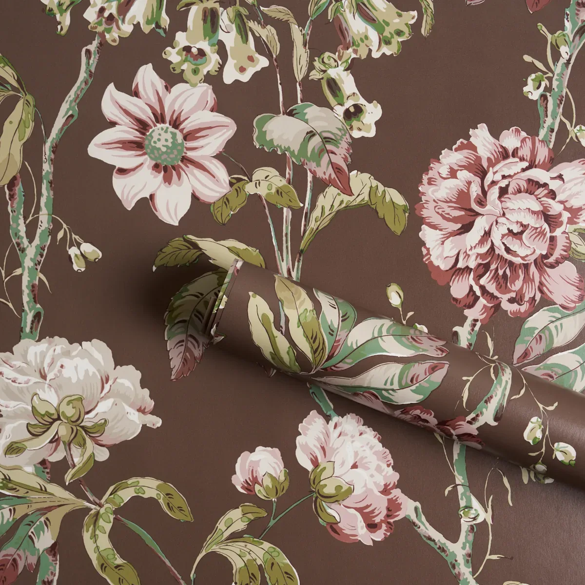 Schumacher DAYDREAM - CHOCOLATE Wallpaper | Buy Online color CHOCOLATE