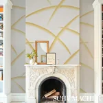 DECO PALMS GOLD Schumacher Wallpaper wallpaper - SKU 5013302