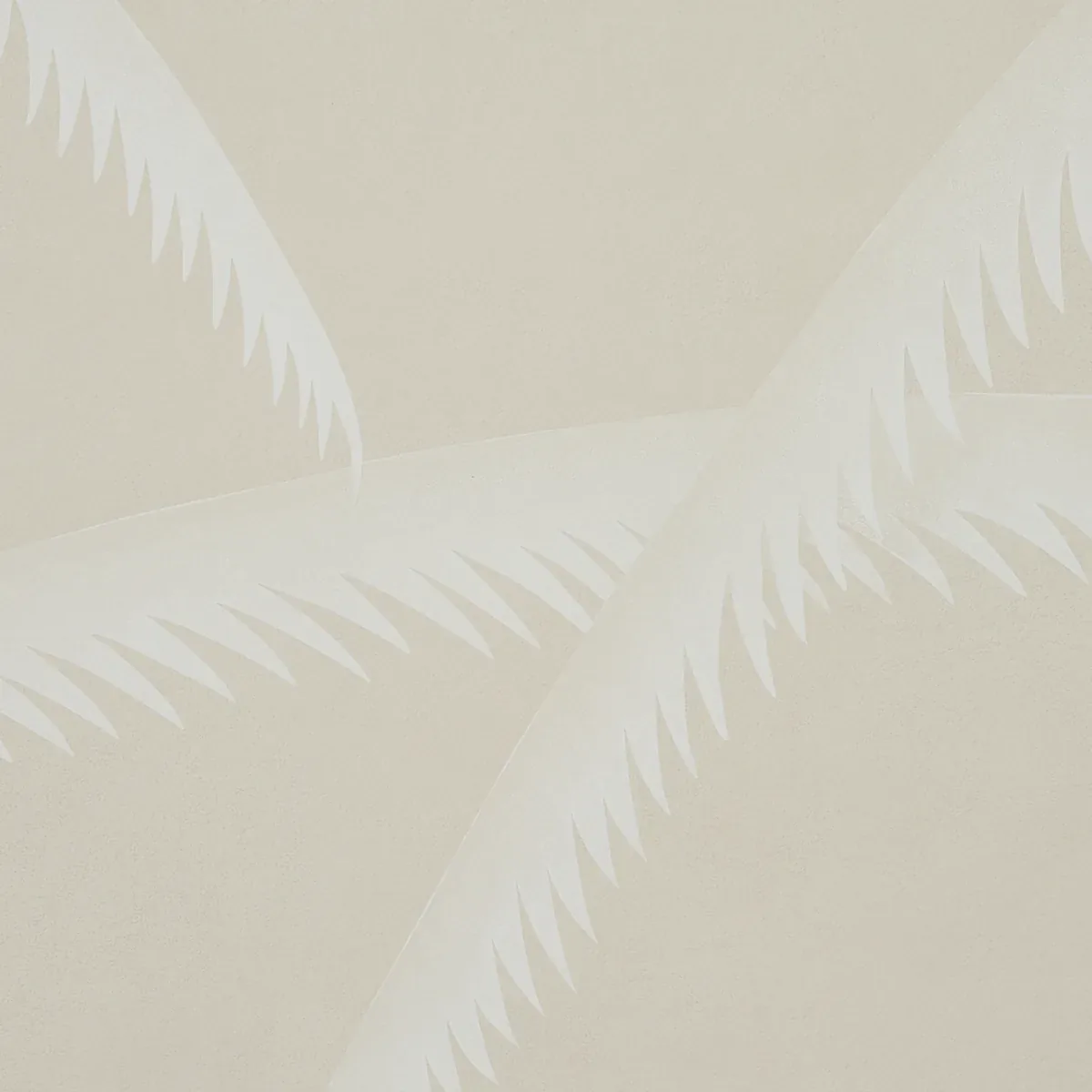 DECO PALMS IVORY ON NATURAL Schumacher Wallpaper wallpaper - SKU 5013303