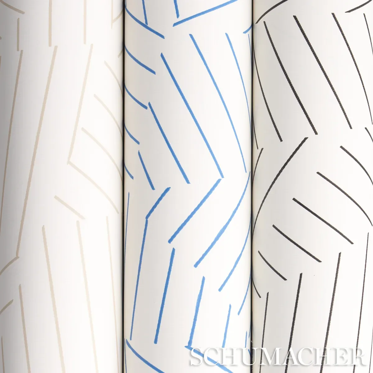 DECONSTRUCTED STRIPE - BLACK Schumacher Wallpaper | Wallpape DECONSTRUCTED STRIPE BLACK Schumacher Wallpaper wallpaper - SKU 5007973