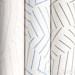 DECONSTRUCTED STRIPE - COBALT Schumacher Wallpaper | Wallpap DECONSTRUCTED STRIPE COBALT Schumacher Wallpaper wallpaper - SKU 5007972