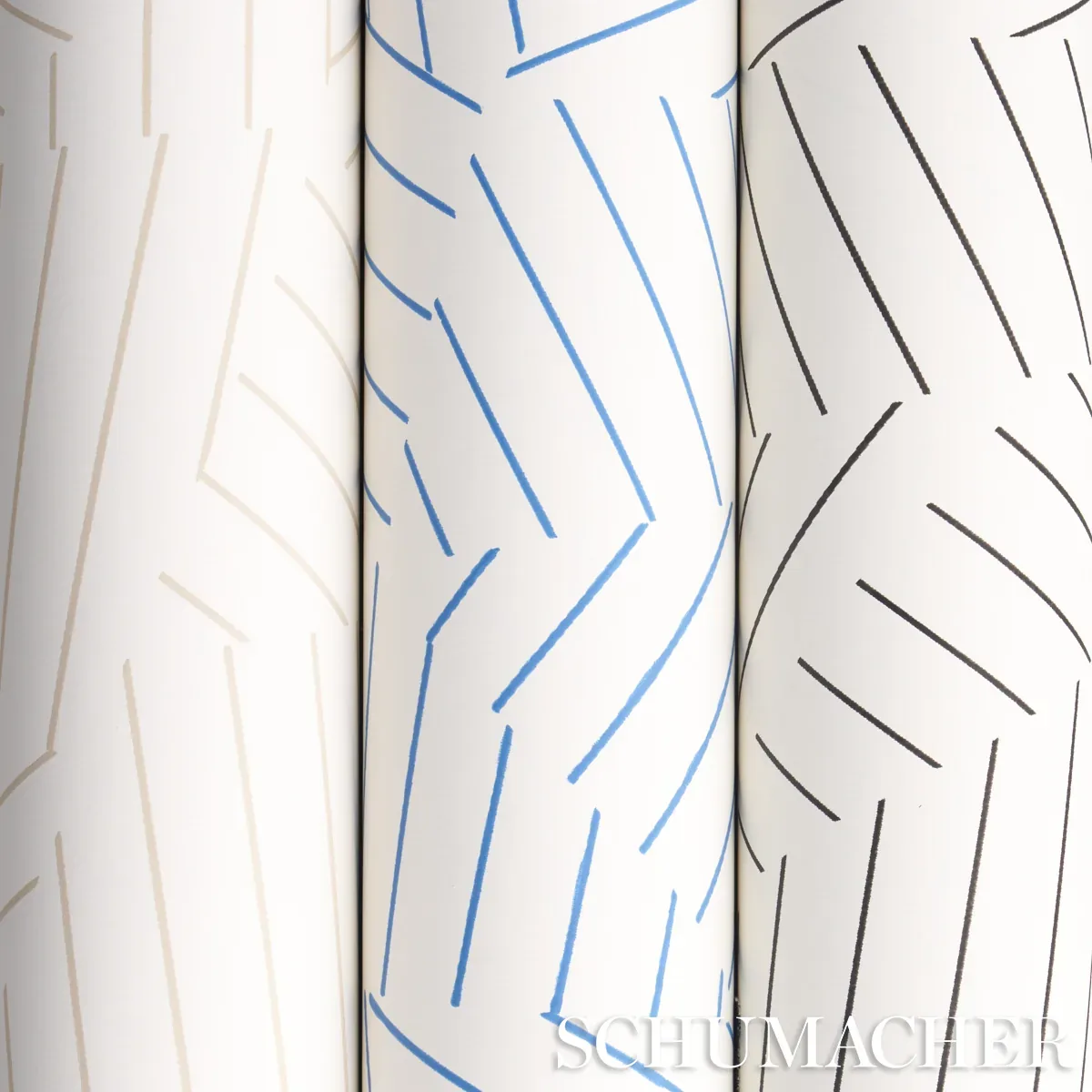 DECONSTRUCTED STRIPE - COBALT Schumacher Wallpaper | Wallpap DECONSTRUCTED STRIPE COBALT Schumacher Wallpaper wallpaper - SKU 5007972