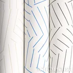 DECONSTRUCTED STRIPE GREIGE Schumacher Wallpaper wallpaper - SKU 5007970