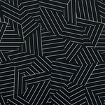 DECONSTRUCTED STRIPE - IVORY ON BLACK Schumacher Wallpaper | DECONSTRUCTED STRIPE IVORY ON BLACK Schumacher Wallpaper wallpaper - SKU 5007974