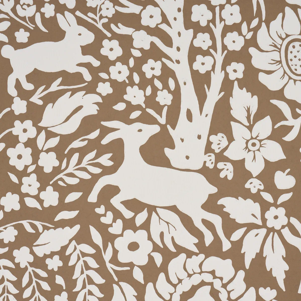 DEERFIELD - MOCHA Schumacher Wallpaper | Wallpaper Twins DEERFIELD MOCHA Schumacher Wallpaper wallpaper - SKU 5016260