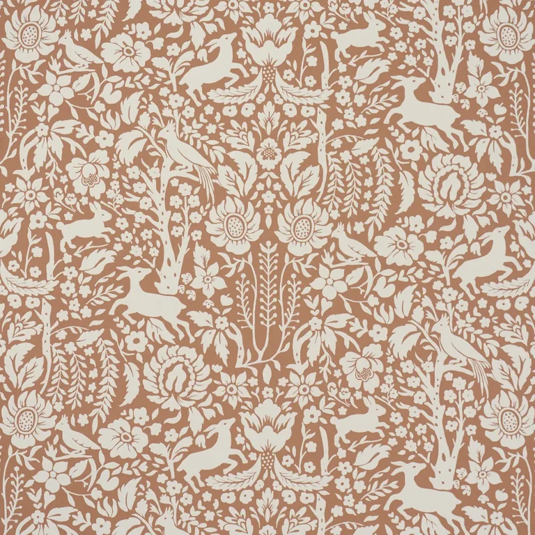 Schumacher DEERFIELD wallpaper, color SPICE, SKU 5016262