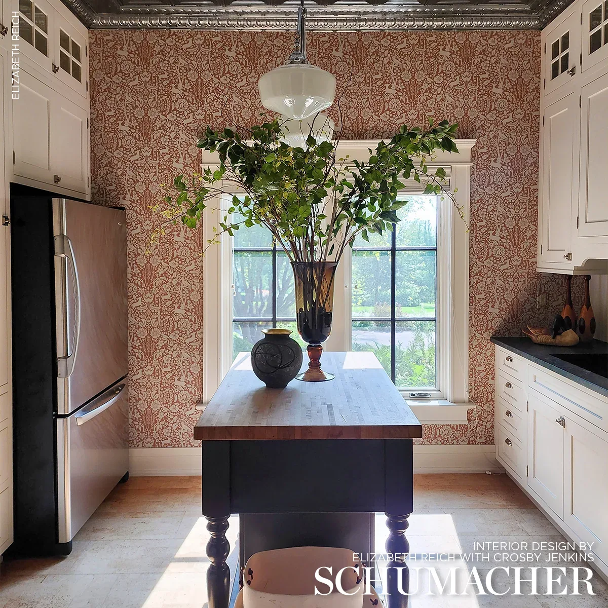 DEERFIELD SPICE Schumacher Wallpaper wallpaper - SKU 5016262