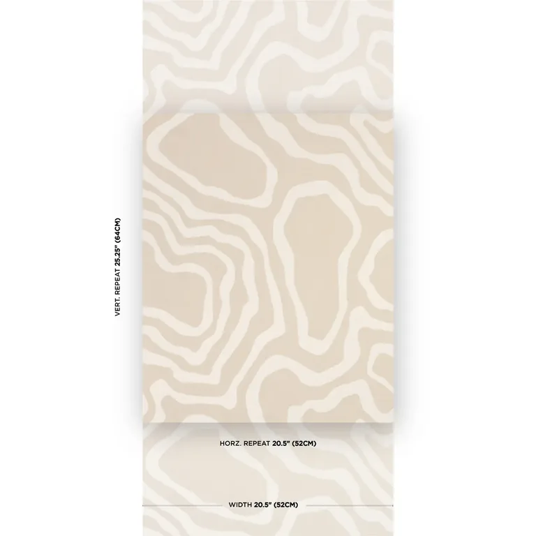 Schumacher DEFEO wallpaper, color BONE, SKU 5016101