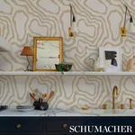 DEFEO SAND Schumacher Wallpaper wallpaper - SKU 5016100