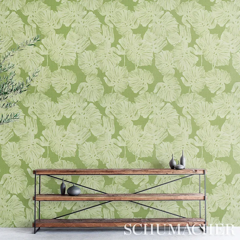 DEL COCO SISAL - LEAF Schumacher Wallpaper | Wallpaper Twins DEL COCO SISAL LEAF Schumacher Wallpaper wallpaper - SKU 5011640