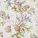 DEL TESORO PURPLE & CORAL Schumacher Wallpaper wallpaper - SKU 5010652