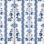 DELFT WAVES BLUE Schumacher Wallpaper wallpaper - SKU 5014380