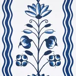 DELFT WAVES BLUE Schumacher Wallpaper wallpaper - SKU 5014380